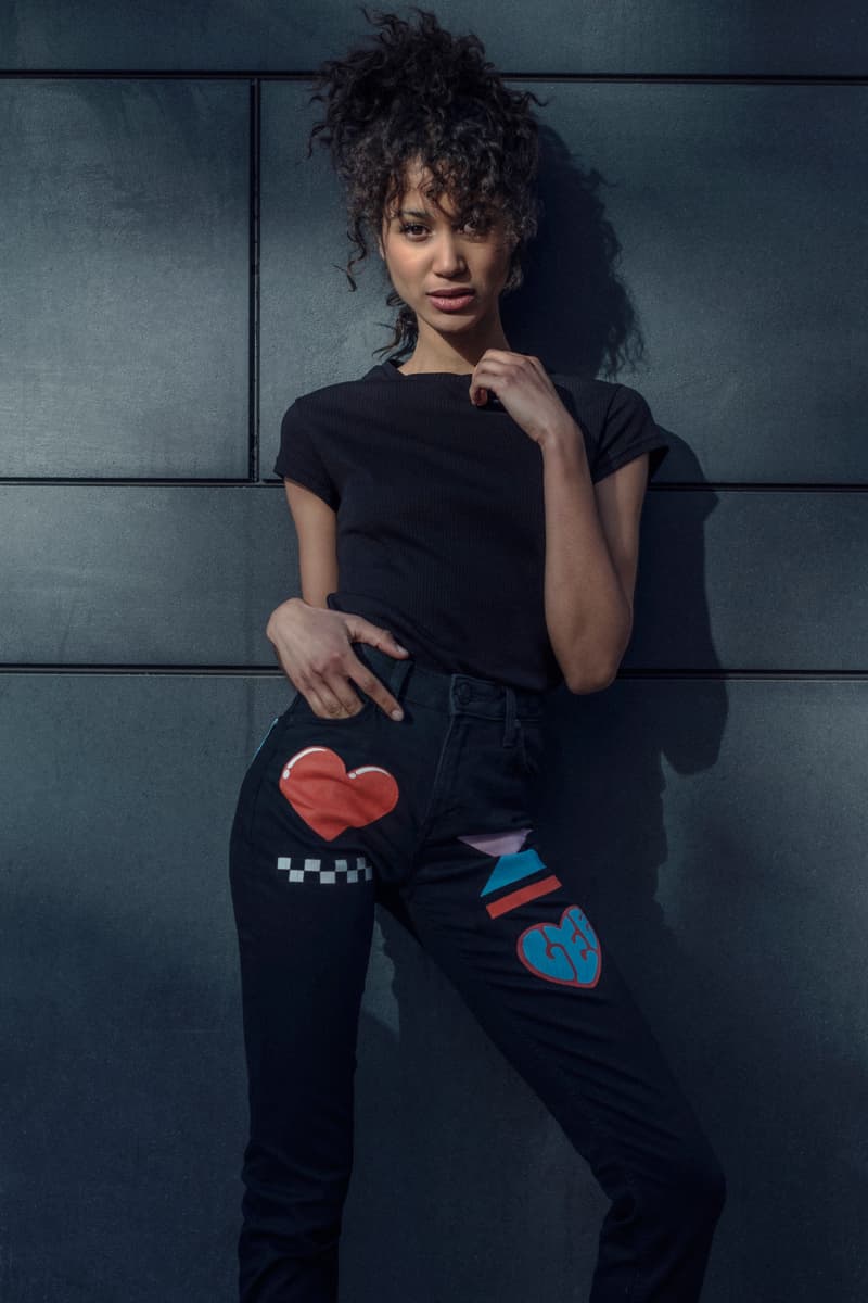 Lee x Hattie Stewart Scarlet Jeans Denim Collection Collaboration Fashion Iconic Styles Jacket Cartoon Art Graphic