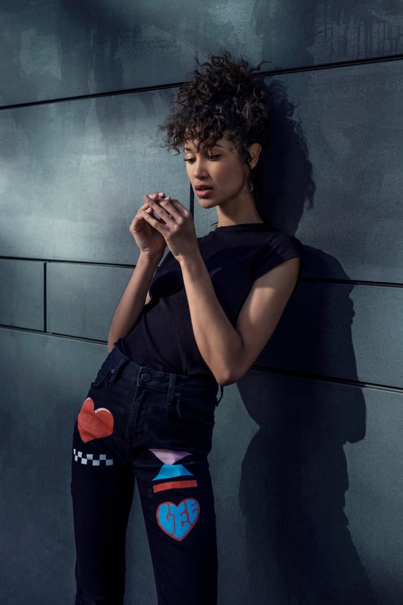 Lee x Hattie Stewart Scarlet Jeans Denim Collection Collaboration Fashion Iconic Styles Jacket Cartoon Art Graphic