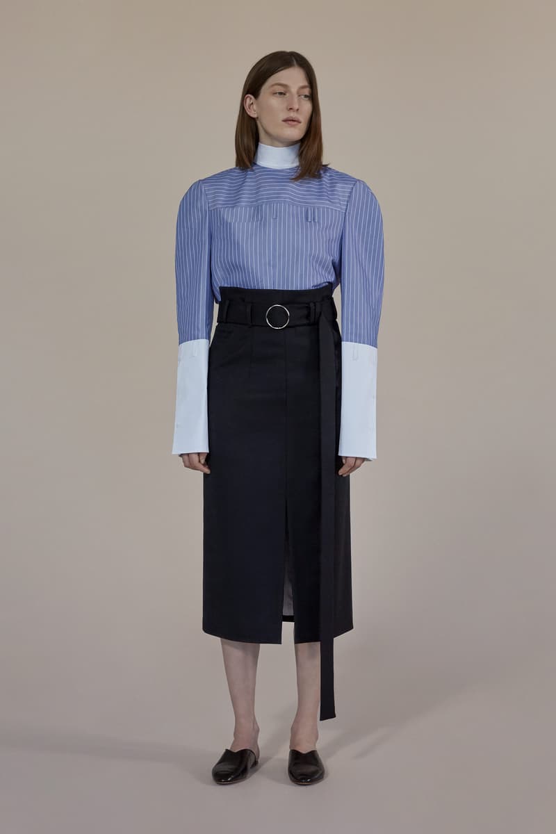 Moon Choi Fall/Winter 2017 Lookbook Fashion Tailoring Geometrical Silhouette Muted Color Palette Korean Label