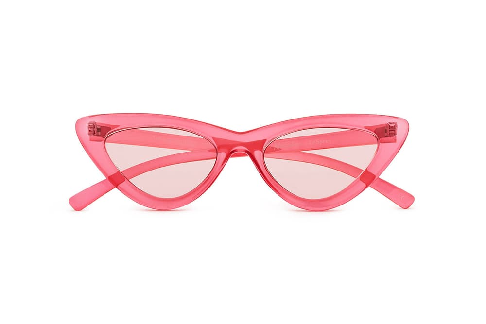 Adam Selman x Le Specs Last Lolita Sunglasses Red Shiny White