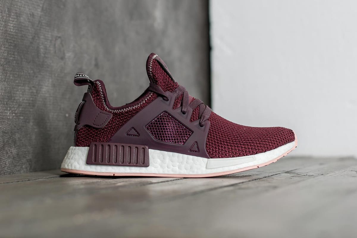 adidas NMD XR1 in Burgundy and Trace 