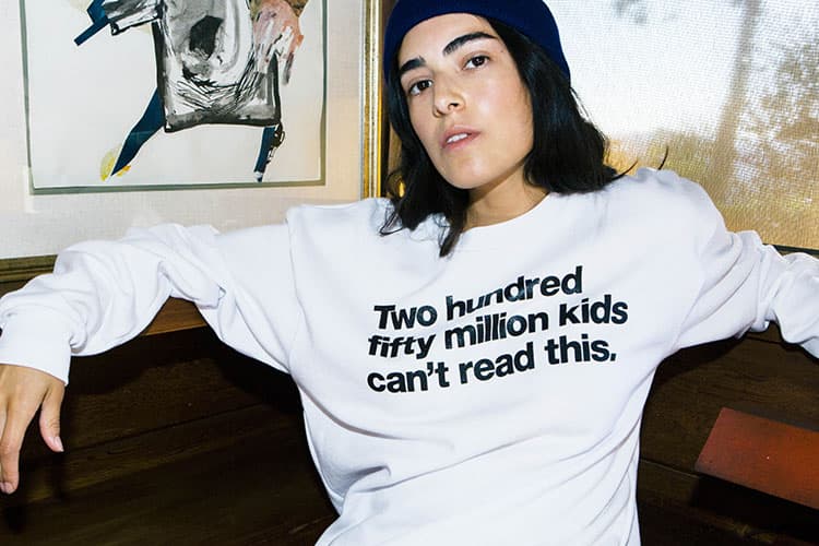 American Apparel Charity Capsule Collection Pencils of Promise Education Reading Guatemala Ghana Laos