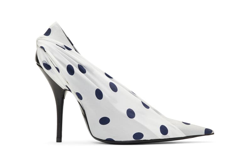 Balenciaga Sock Boot Kitten Polka Dots Campaign T-Shirt Heel