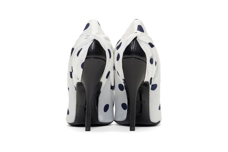 Balenciaga Sock Boot Kitten Polka Dots Campaign T-Shirt Heel