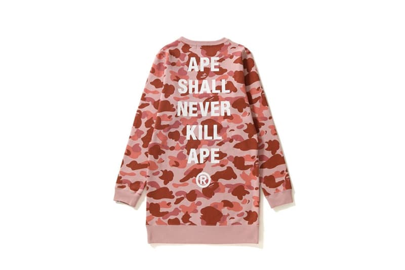 BAPE A Bathing Ape Camouflage Pieces Camo Pink Millennial Pink Pieces Hoodie Sweatshirt Jacket Pattern