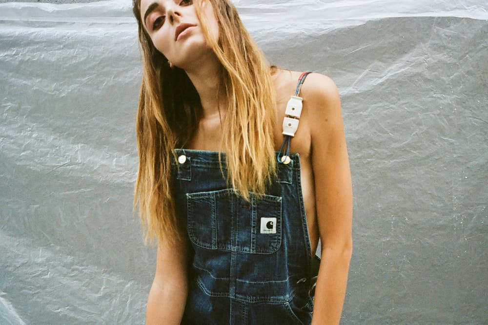 carhartt wip fall winter 2017 editorial hong kong kara chung overalls denim workwear camo