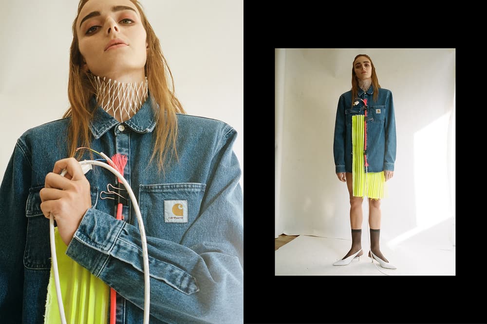 carhartt wip fall winter 2017 editorial hong kong kara chung overalls denim workwear camo