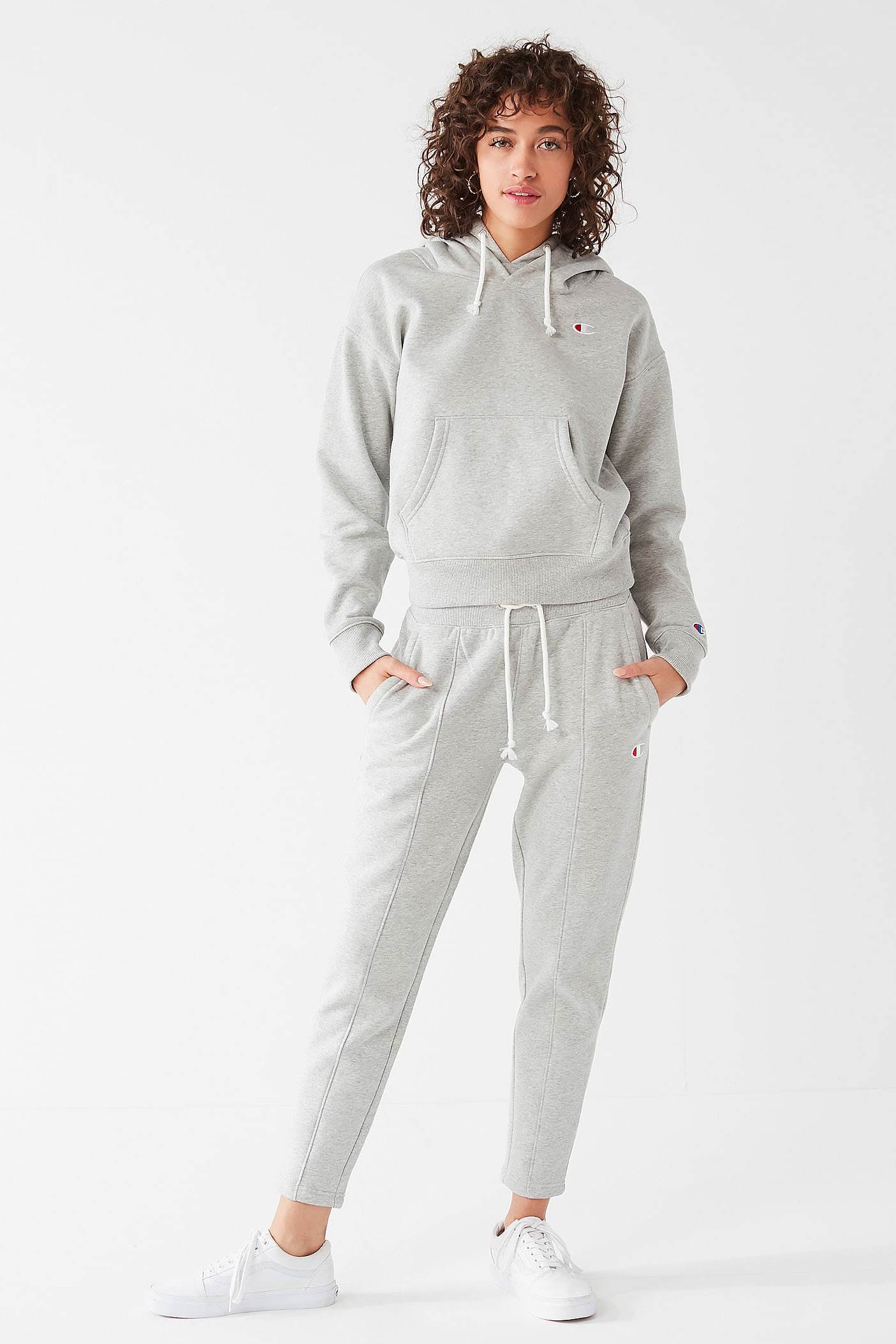 grey champion hoodie urban outfitters