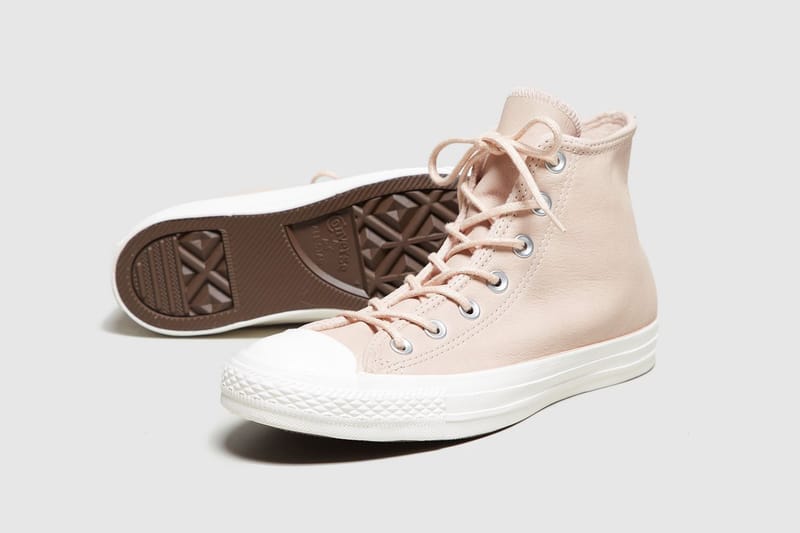 converse leather pink blush