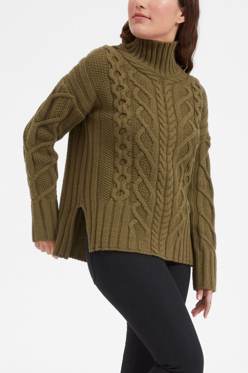 everlane cable knit sweater