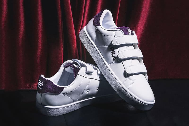 FILA Court Deluxe Velvet Purple Korea
