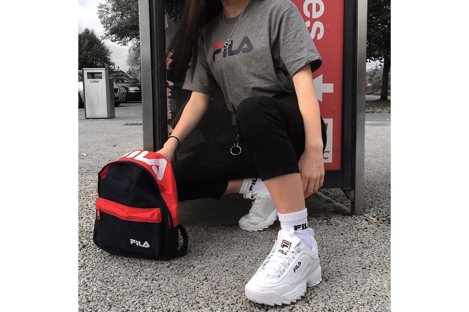 outfit with fila disruptor 2