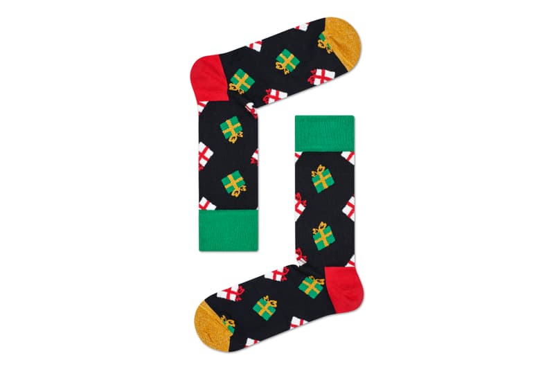 Happy Socks Holiday Collection Footwear Cute Christmas Theme Festive Red Green Blue Yelow luxury Socks Comfortable Hysteria by Happy Socks