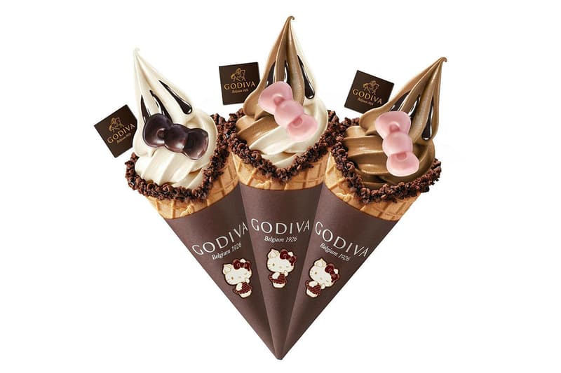 Hello Kitty Birthday Godiva Soft Serve Ice Cream Chocolate Taiwan Hong Kong Singapore