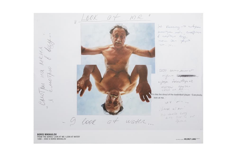 helmut lang boris mikhailov photographer collage tshirts posters limited edition