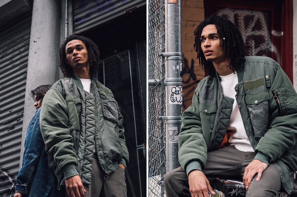 hudson jeans fall winter 2017 denim bomber jackets workwear