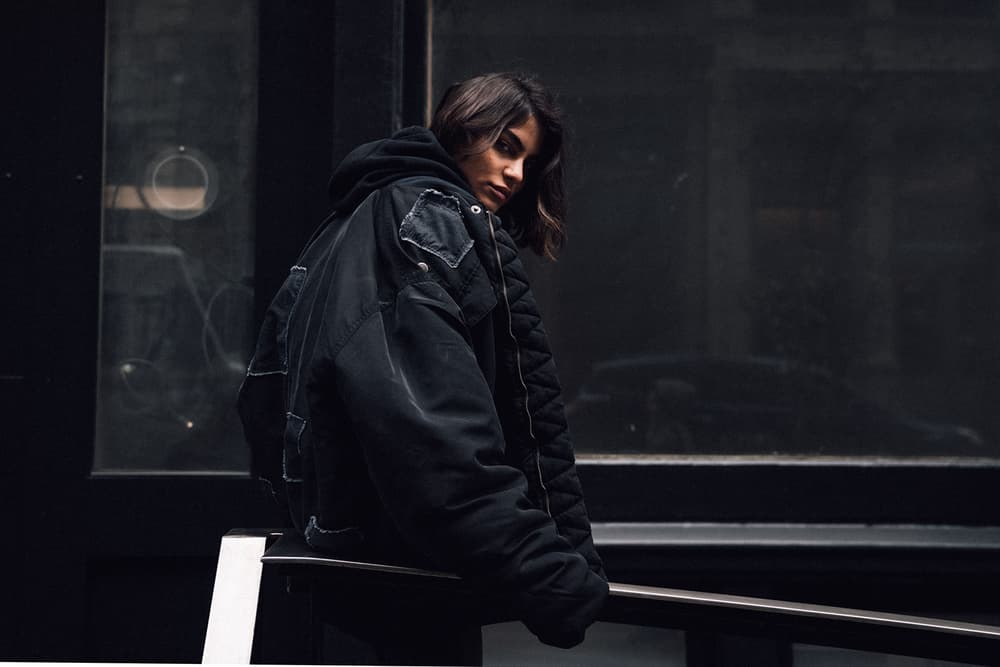 hudson jeans fall winter 2017 denim bomber jackets workwear