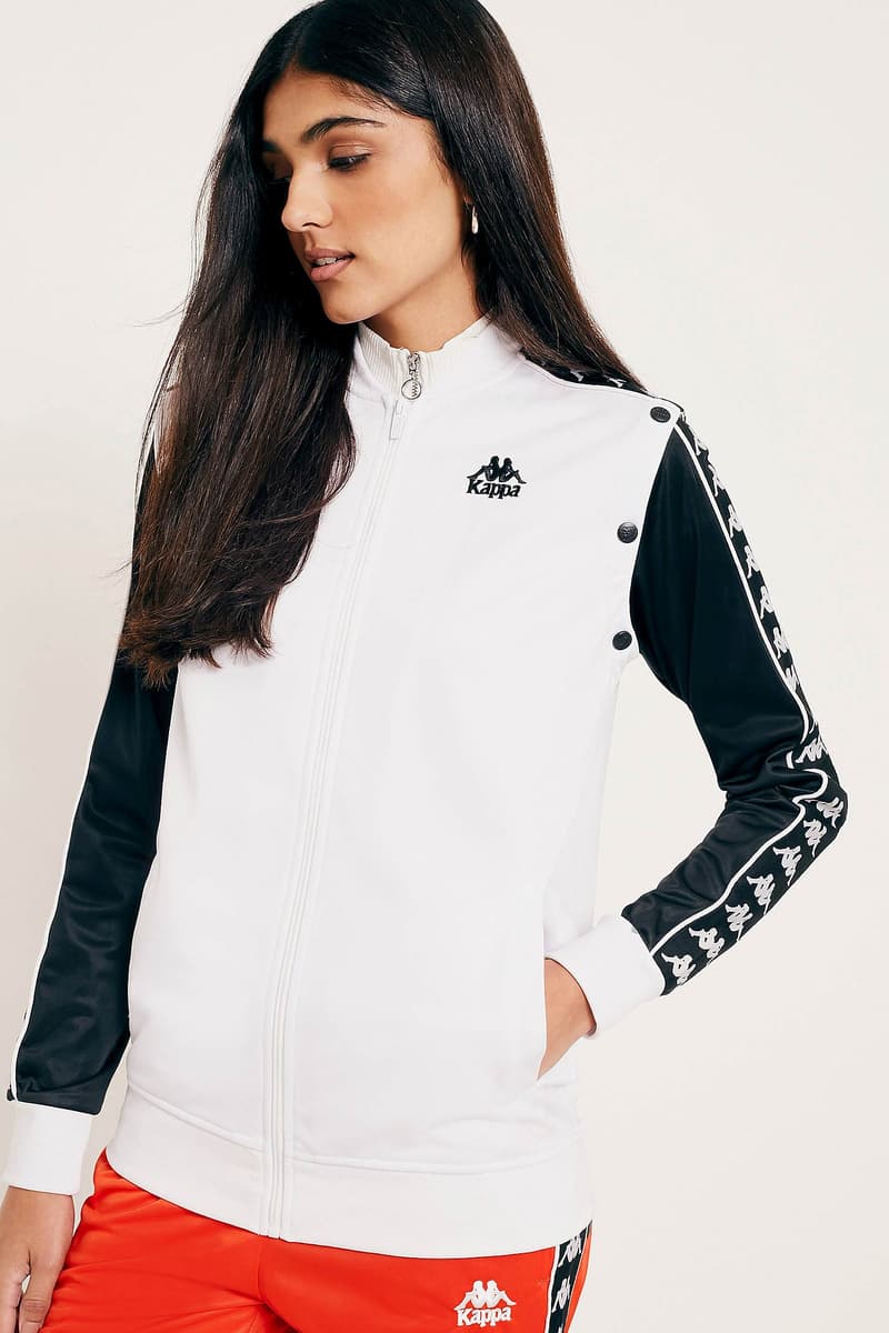 Kappa Removable Sleeve Popper Track Jacket Red