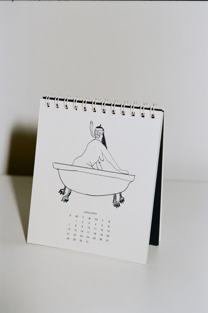 KARA 2018 Desk Calendar Tara Booth Planner Year Gift Stocking Stuffer Ideas Cute Illustrations