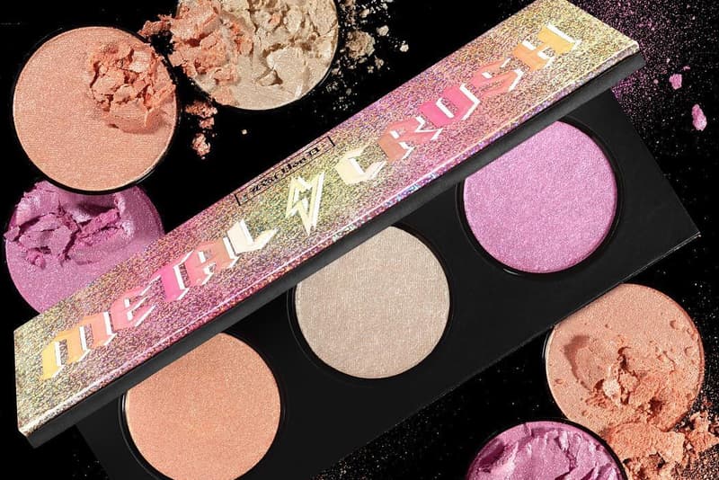 Kat Von D Metal Crush Highlighter Palette Makeup Beauty Rose Gold Metallic Shimmer Glitter Cosmetics Limited Edition Sephora
