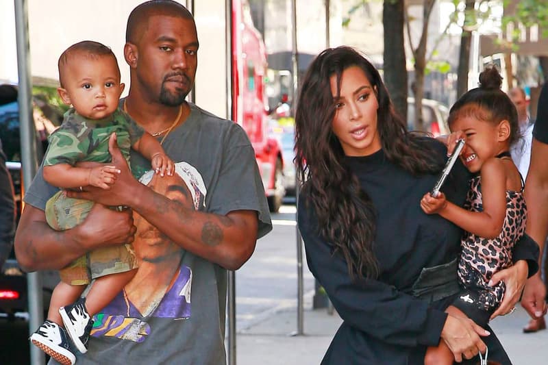 Kim Kardashian Kanye North Saint West