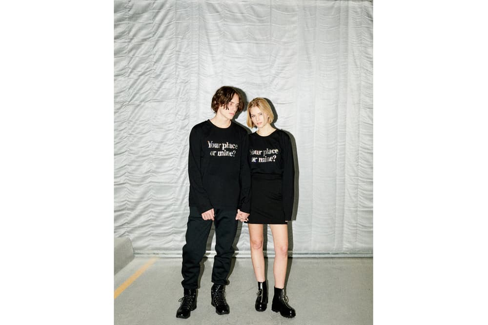 KM20 Ashish Exclusive Your Place Or Mine T-Shirt Swarovski