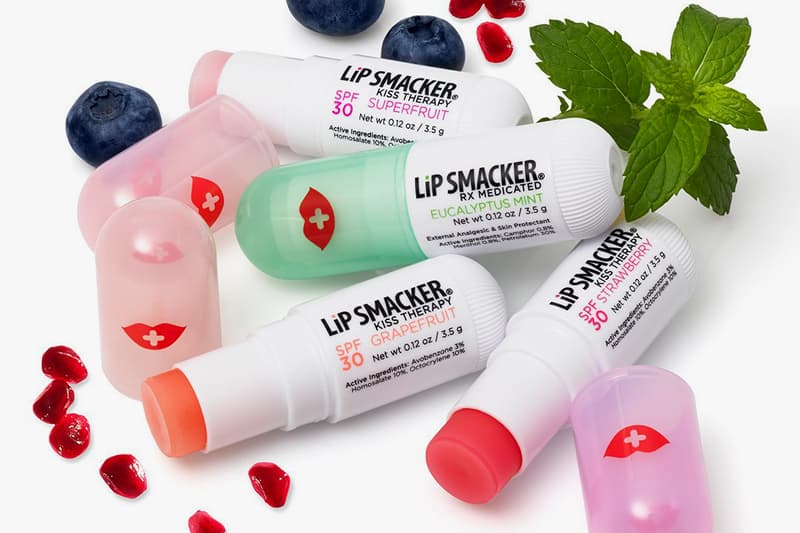 Lip Smacker Kiss Therapy Lip Balm Grapefruit Superfruit Strawberry Eucalyptus Mint