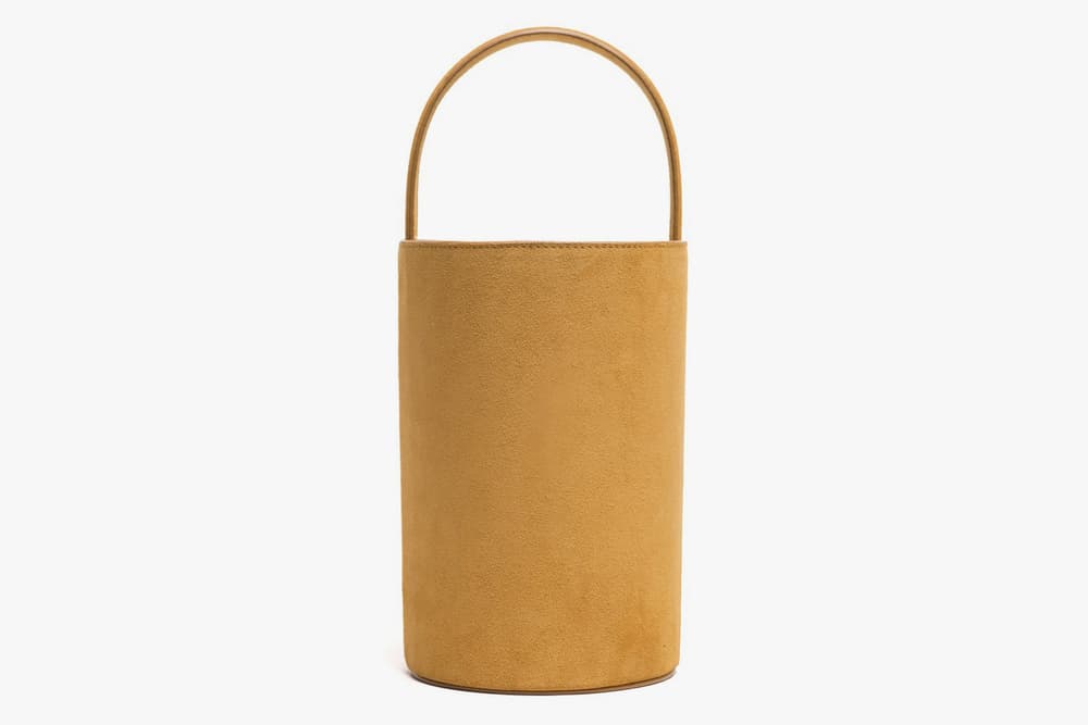 Marais USA Bucket Bag Mustard Navy Yellow Blue Suede
