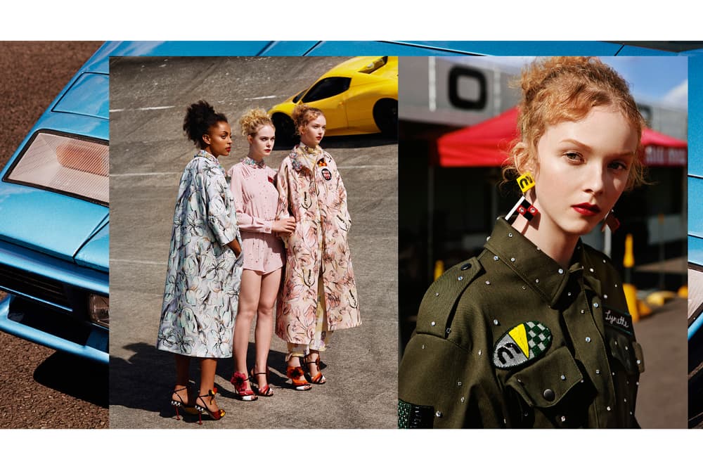 Miu Miu Croisiere 2018 Campaign Slick Woods Elle Fanning Joan Smalls Fashion Anna Ewers Doutzen Kroes