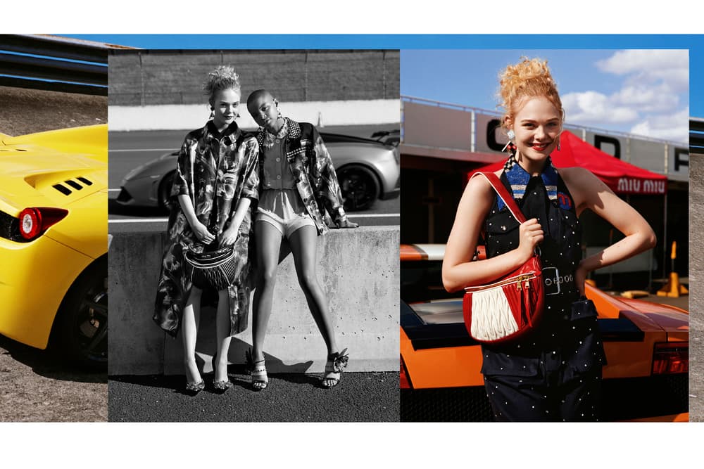 Miu Miu Croisiere 2018 Campaign Slick Woods Elle Fanning Joan Smalls Fashion Anna Ewers Doutzen Kroes