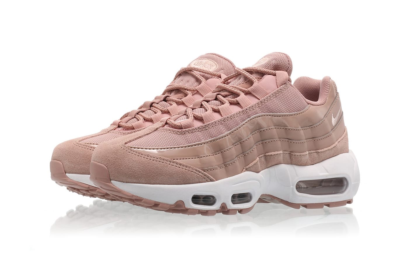 pink and white air max 95