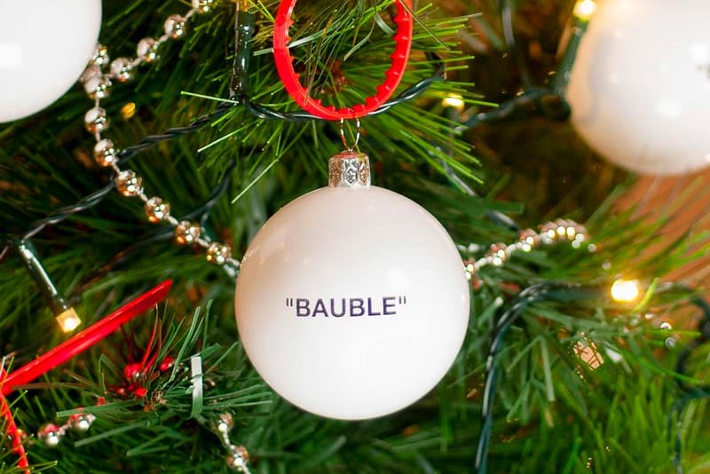 Off White Baubles Christmas Bootleg IKEA Stocking Virgil Abloh