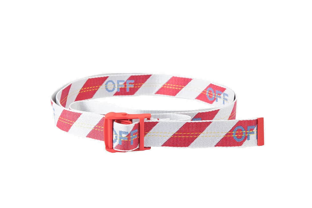Off-White Virgil Abloh Industrial Belt Yellow Blue Orange White Black Rubber Translucent Pre Order