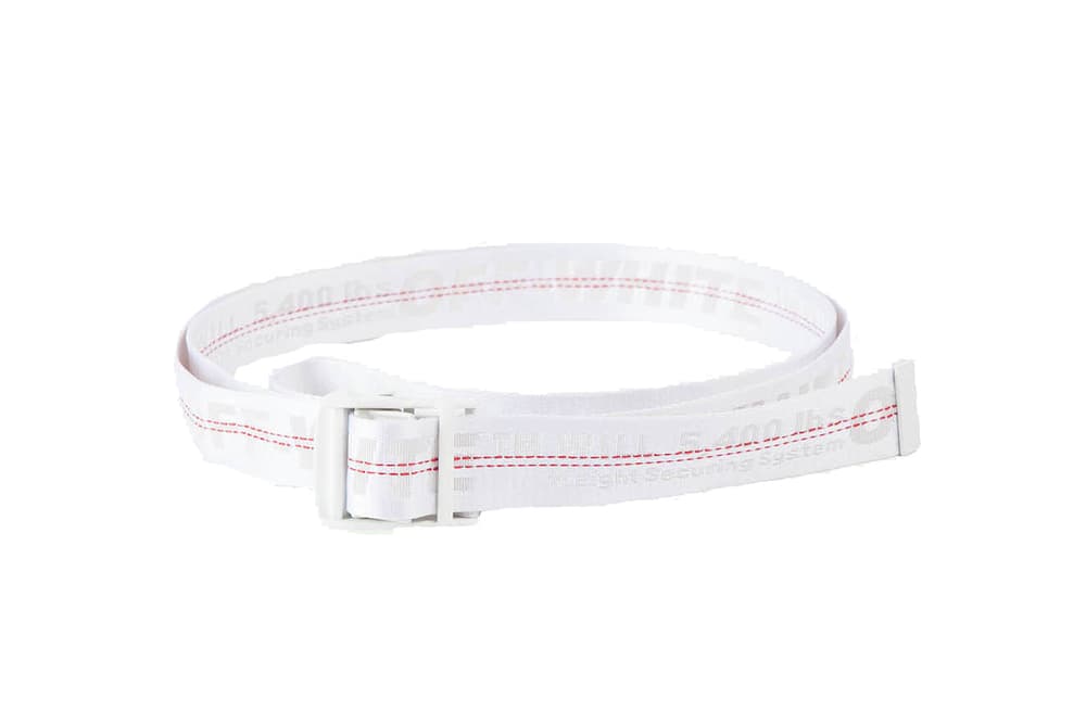 Off-White Virgil Abloh Industrial Belt Yellow Blue Orange White Black Rubber Translucent Pre Order