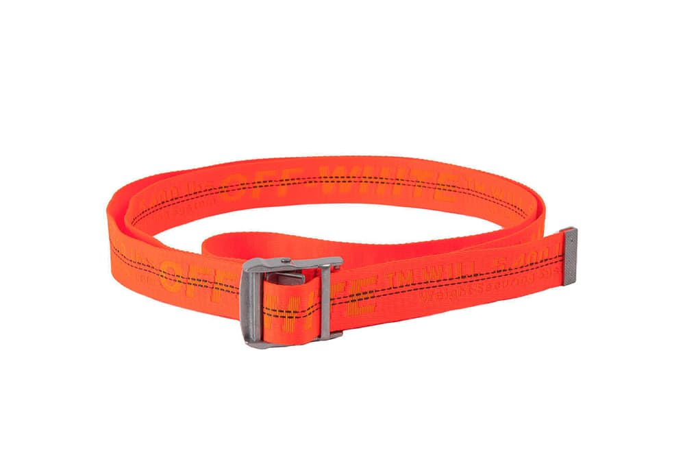 Off-White Virgil Abloh Industrial Belt Yellow Blue Orange White Black Rubber Translucent Pre Order