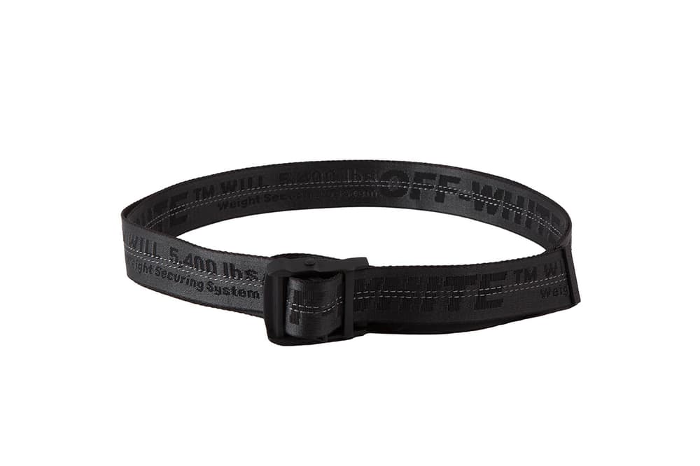 Off-White Virgil Abloh Industrial Belt Yellow Blue Orange White Black Rubber Translucent Pre Order