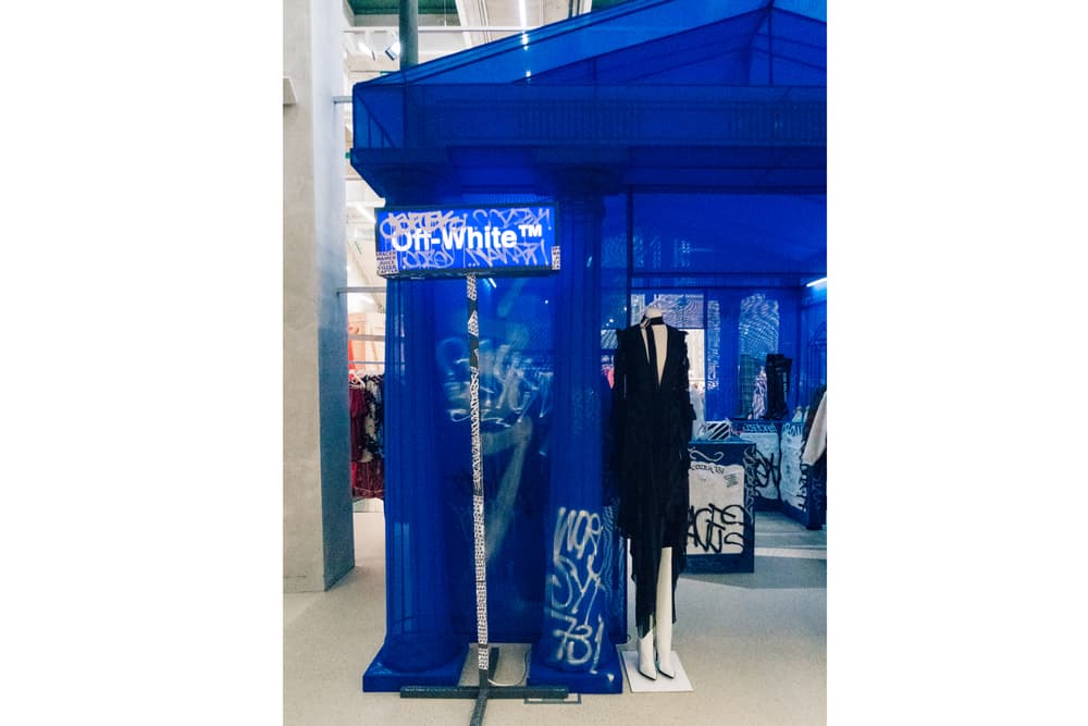 Off-White KM20 Temple Graffiti Makeover Art Fashion Russia A.D.E.D. ADED Tag Shop Retailer Exclusive Display Shop Unique