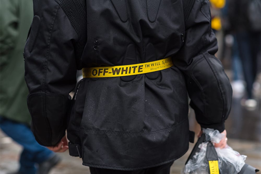 off white belt outfit