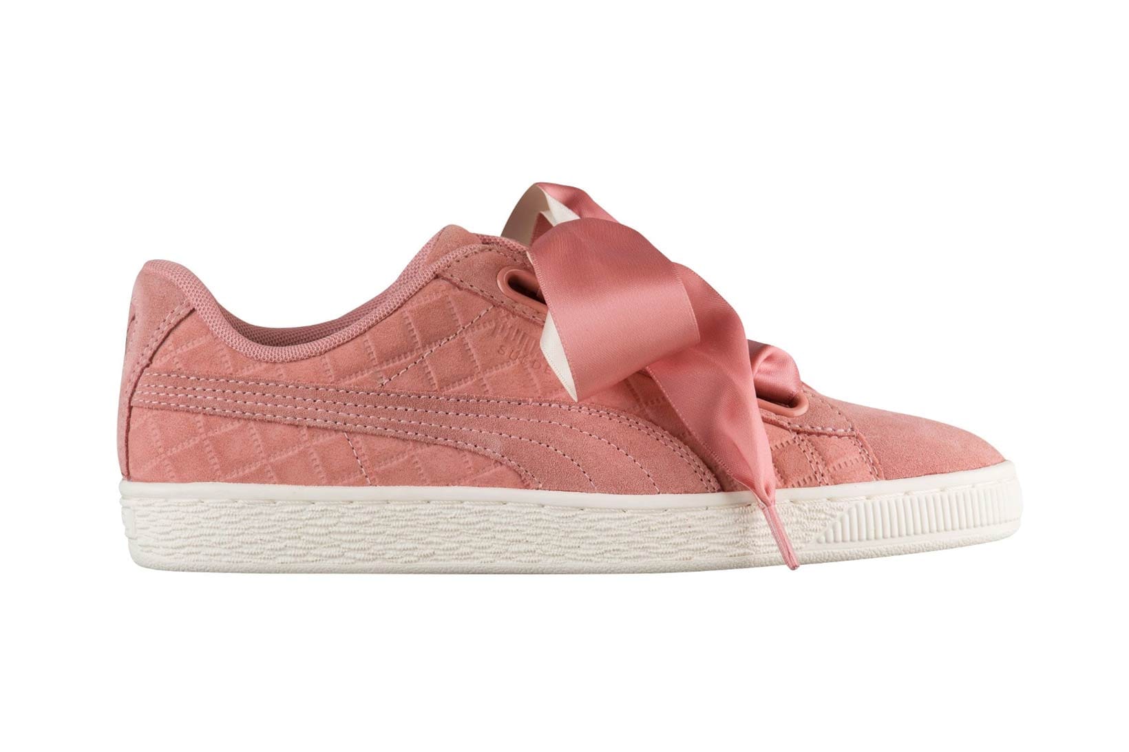 puma suede heart quilted