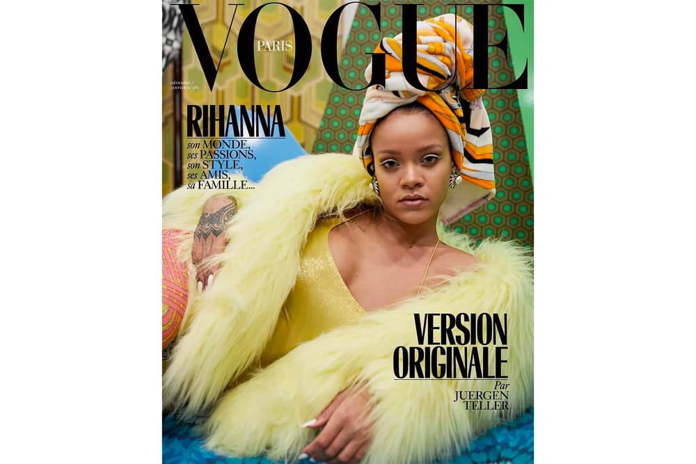Rihanna Vogue Pairs Christmas Issue Covers Dior Juergen Teller
