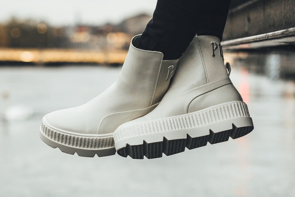Rihanna Fenty Puma Chelsea Sneaker Boot Vanilla Ice Hypebae Rihanna Fenty Puma Chelsea Sneaker Boot Vanilla Ice Hypebae