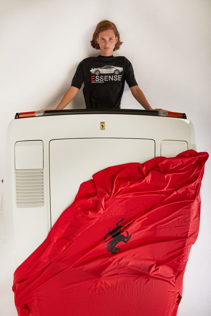 SSENSE L'ART DE L'AUTOMOBILE Exclusive Capsule Collection Car Ferrari Limited Edition T-shirt