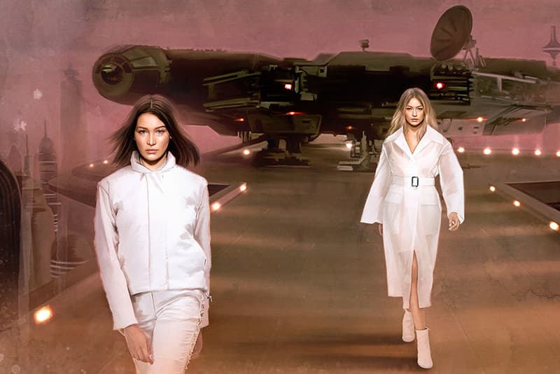 Star Wars Kendall Jenner Gigi Hadid Bella Hadid Kaia Gerber Taylor Hill Illustrations Fashion