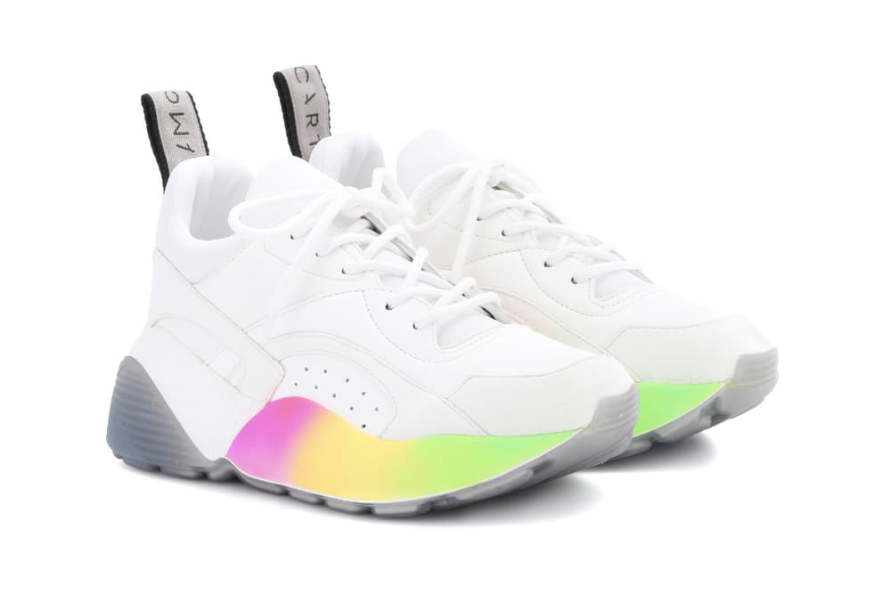 Stella McCartney eclypse chunky sneaker vegan rainbow sole