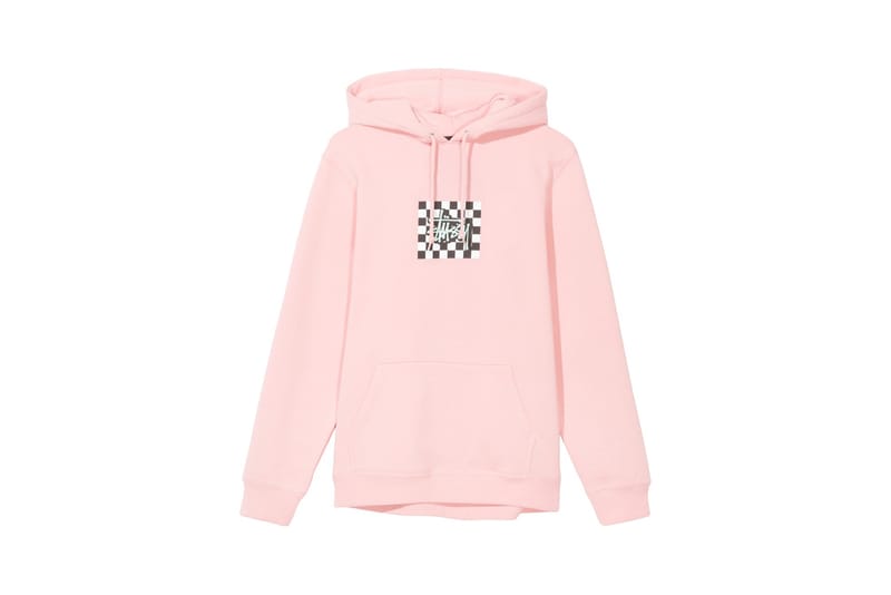 pink checkered hoodie