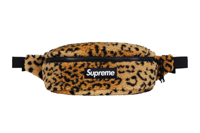 supreme leopard fanny pack