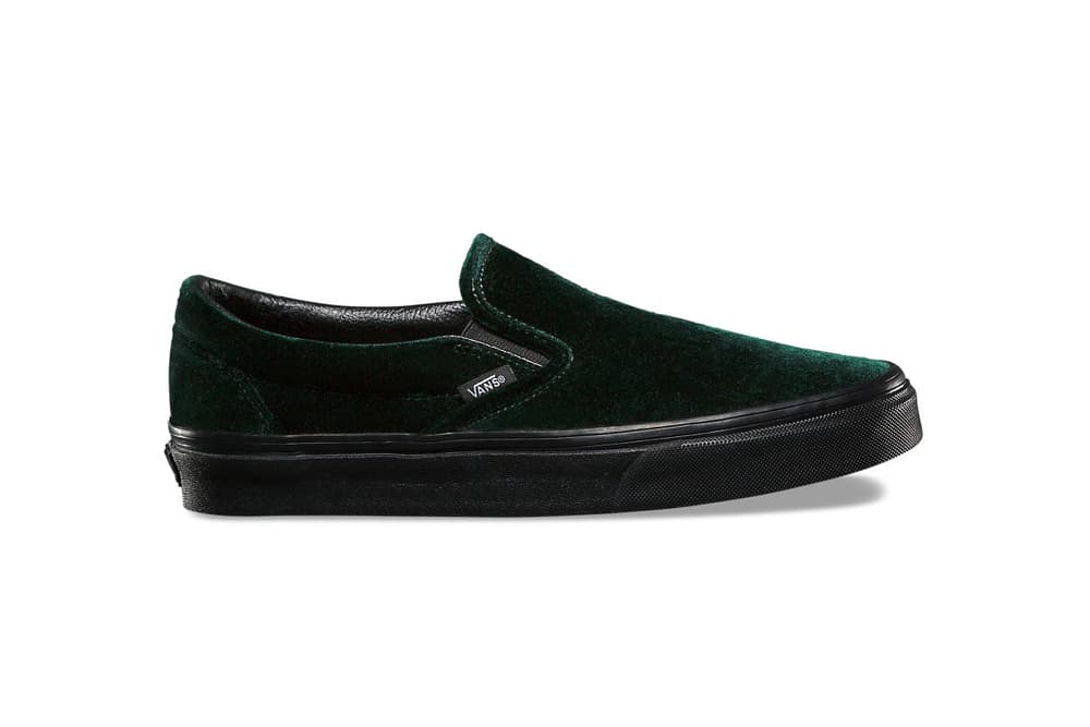 Vans Holiday 2017 Velvet Pack Sk8 Hi Slip On Old Skool Black Green Burgundy Blue
