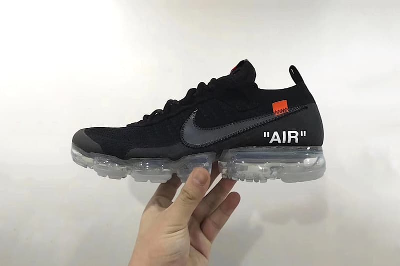 off white virgil abloh nike air vapormax black white flyknit