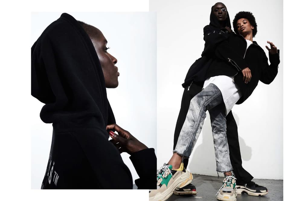 Balenciaga VizuvlGvds Fashion Editorial Monochrome Form Movement Choreography Zack Zannini Steve Wdowik