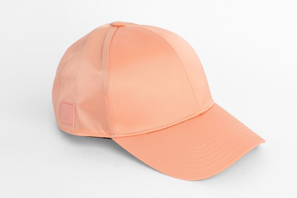 Acne Studios Camp Face Cap Pale Pink Coral Pastel Millennial Hat